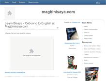 Tablet Screenshot of magbinisaya.com