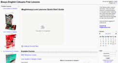 Desktop Screenshot of lessons.magbinisaya.com